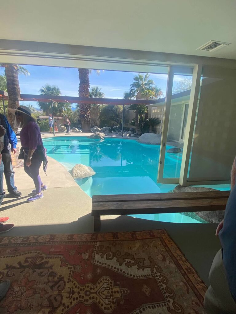 The Raymond Loewy House: a mid-century architectural masterpiece with a living room pool.