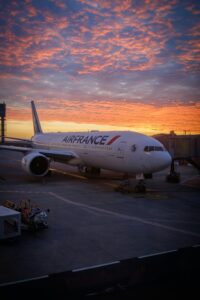 An Air France aircraft at Paris Charles de Gaulle, one of two European cities reachable nonstop from Phoenix.