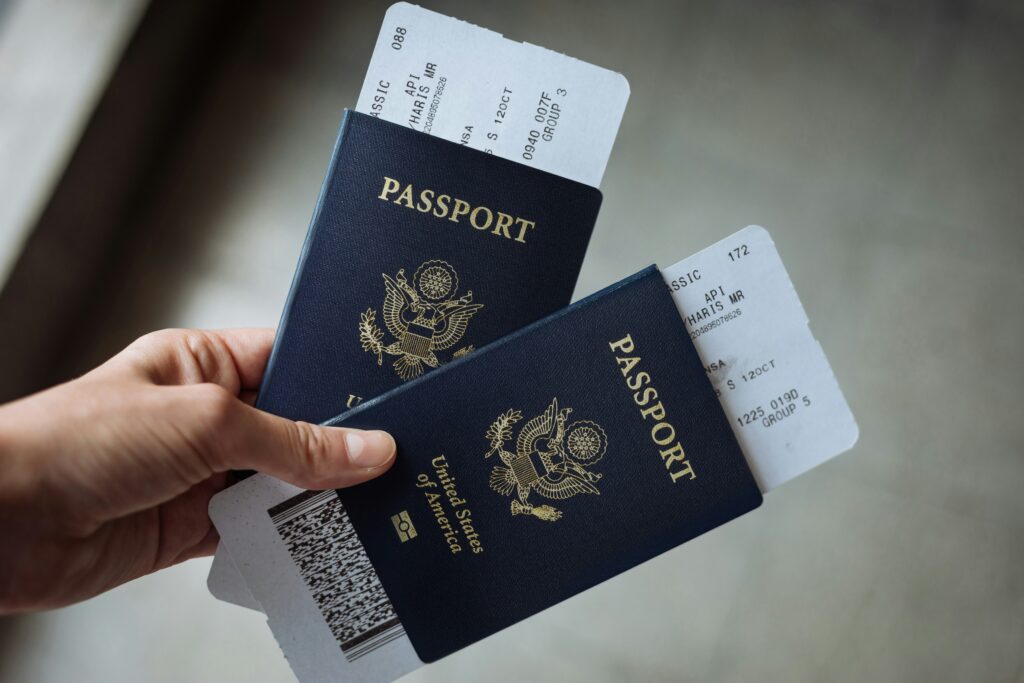 A U.S. passport ready for the ETIAS application — the new EU travel authorization U.S. citizens will need for 2026 trips to the Schengen Area.
